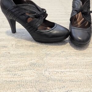 Clarks Black Mary Jane Heel